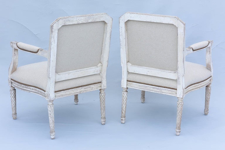 Richly Carved Pair of 19th Century French Fauteuils 2