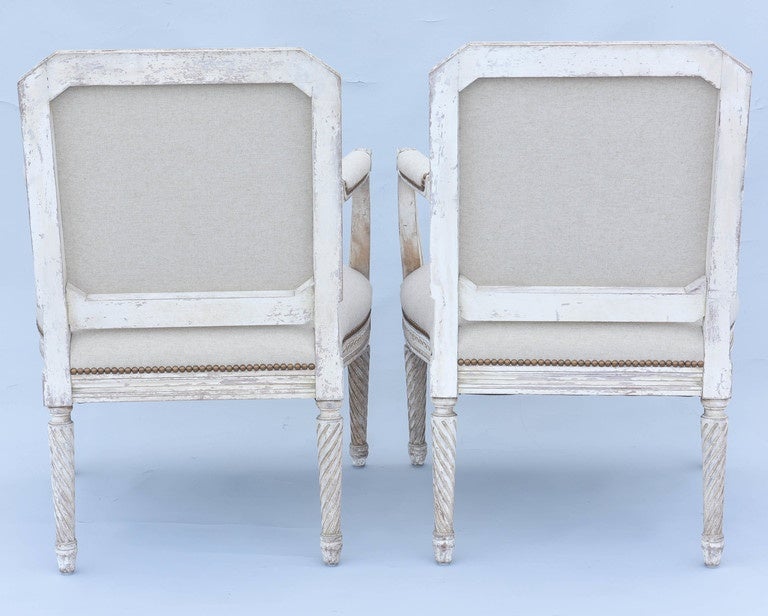 Richly Carved Pair of 19th Century French Fauteuils 4