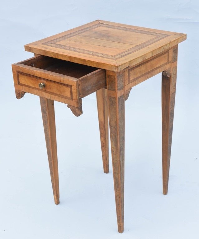 Northern Italian 19th Century Olivewood Accent Table 1
