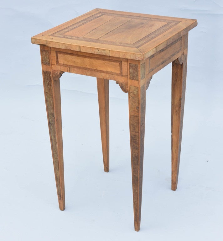 Northern Italian 19th Century Olivewood Accent Table 4