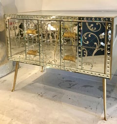 Pair of Venetian Glass Night/Side Tables