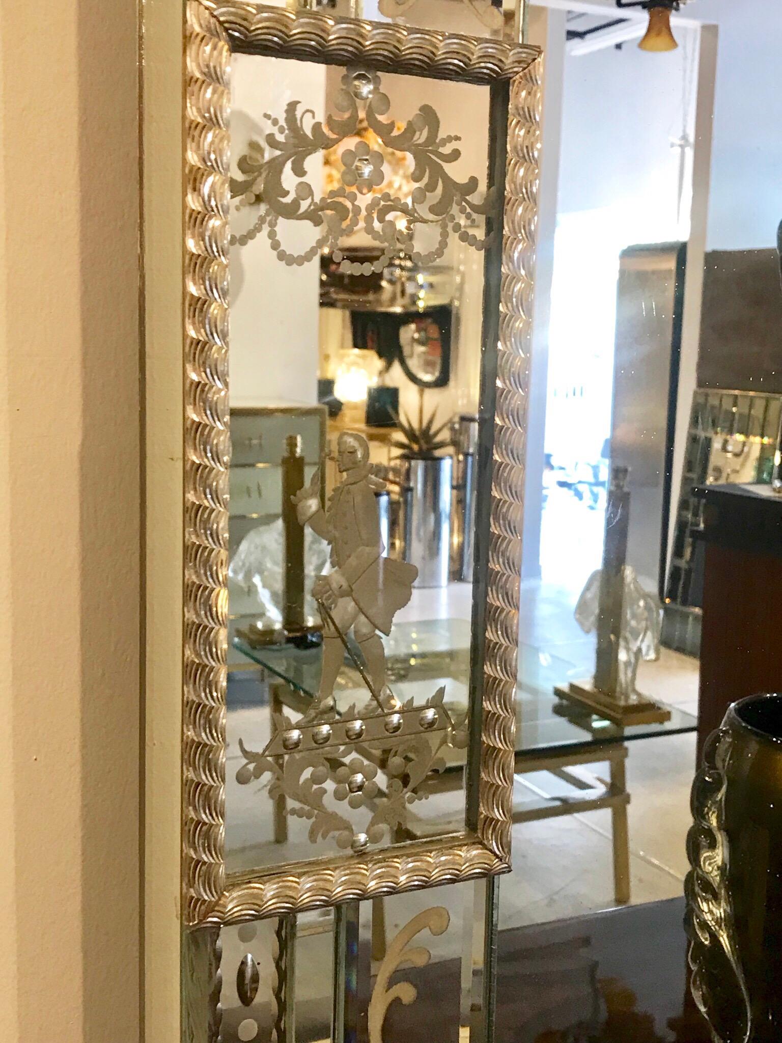 Stunning  Mid-Century Venetian Mirror 2