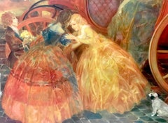 Magestic Large Oil on Canvas Painting by Karel Van Belle