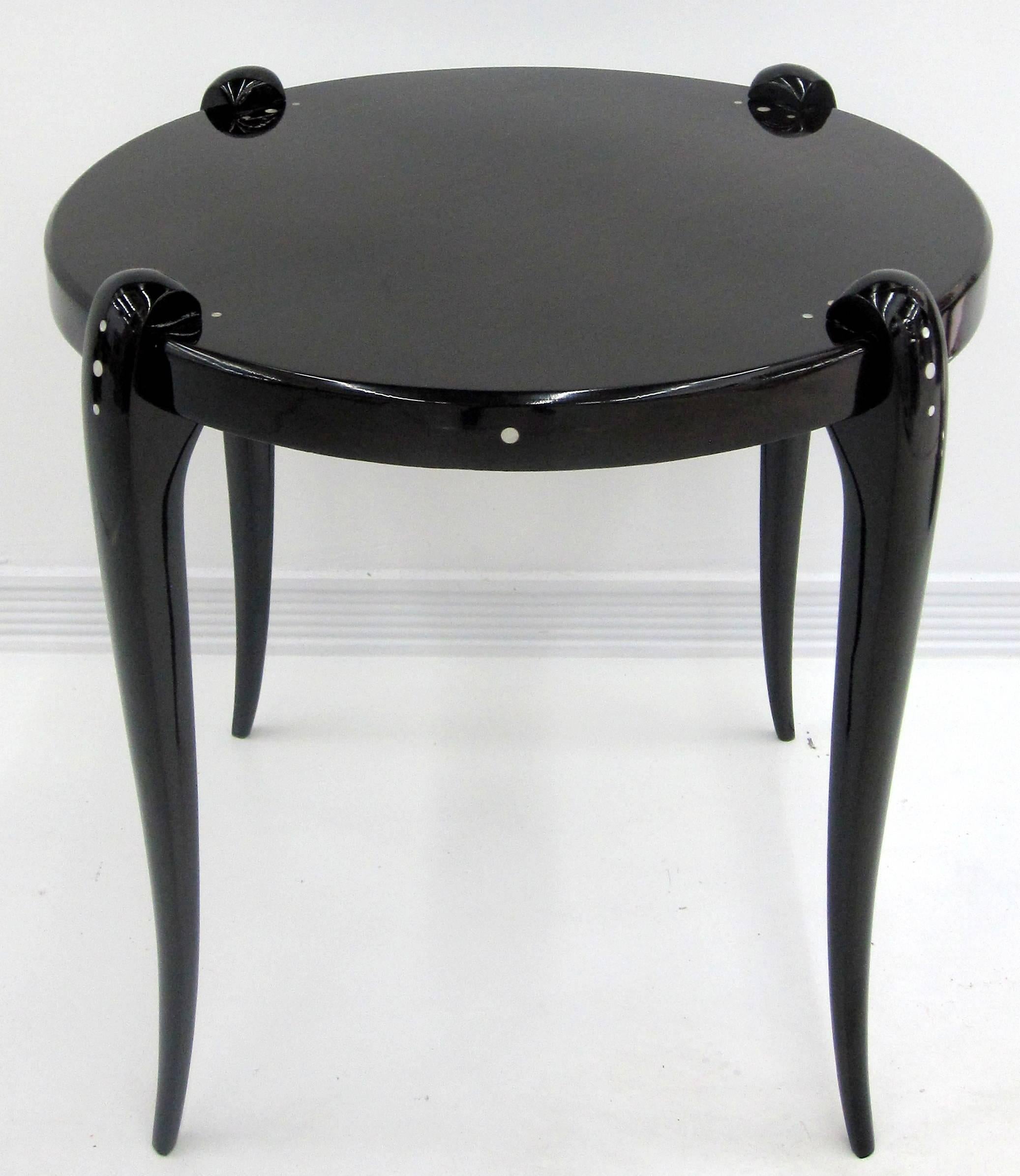  Eleganter französischer Art-Déco-Tisch  von Jallot (Poliert)