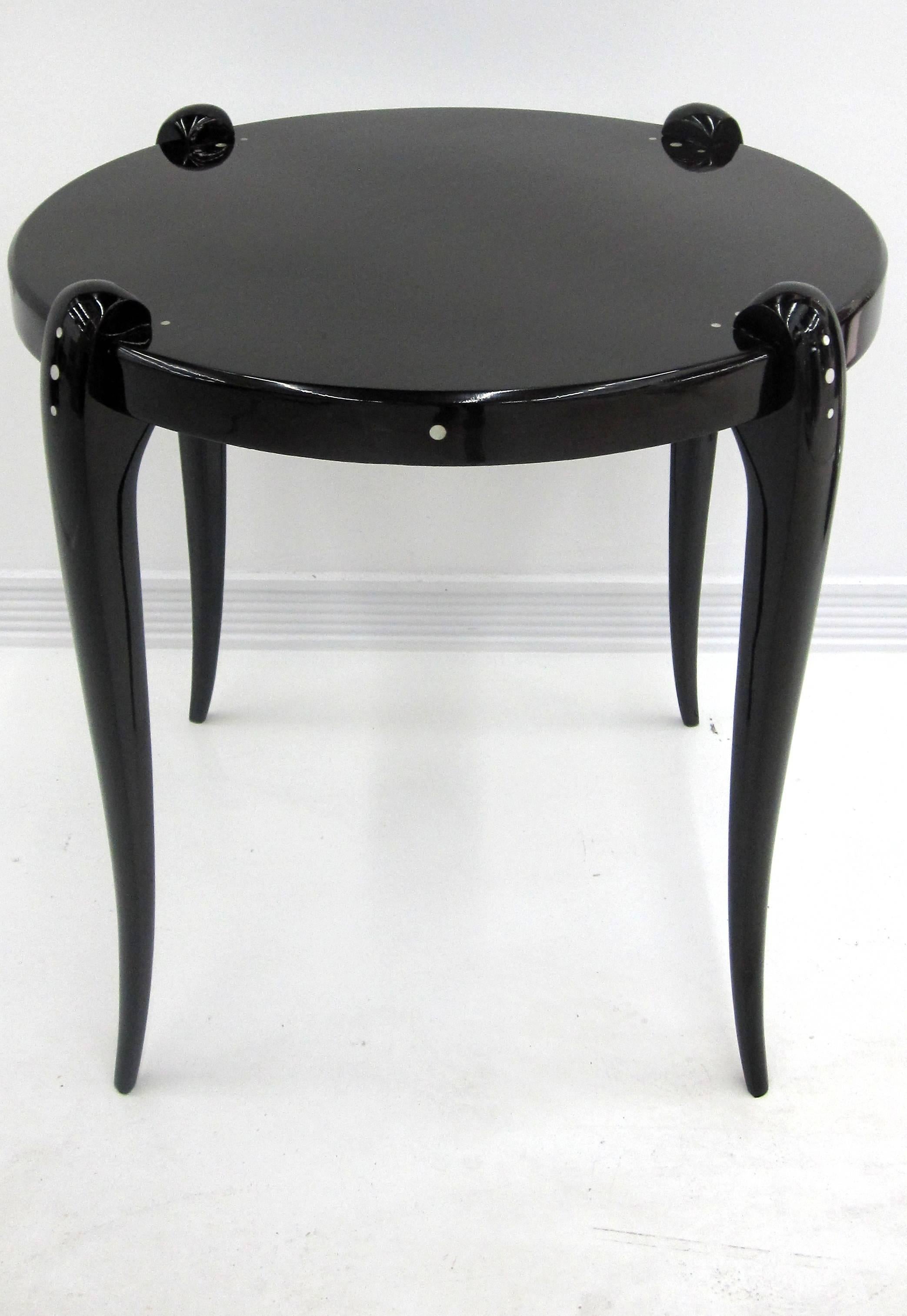  Sleek French Art Deco Table  by Jallot 1