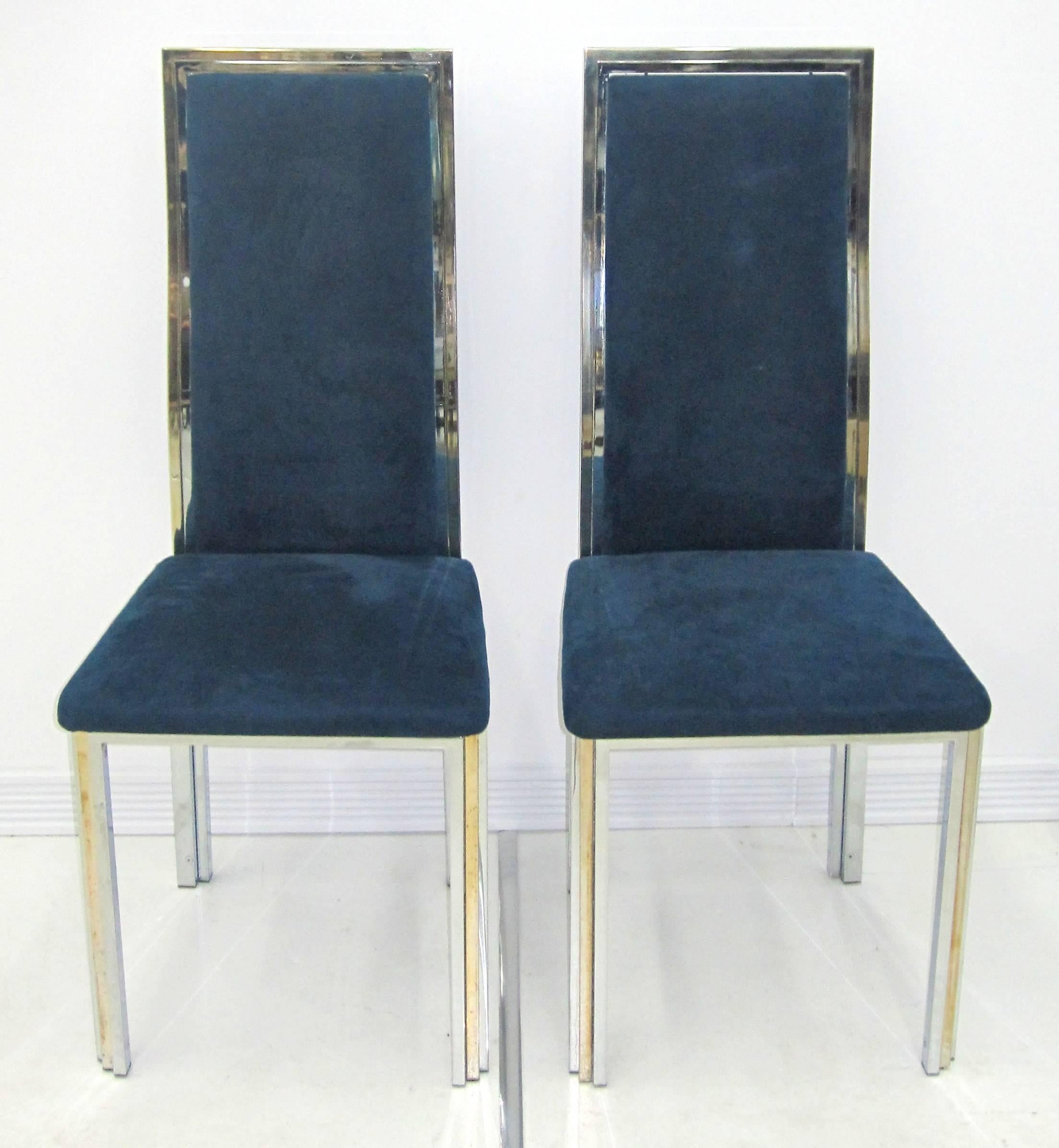 Polished Six Mid-Century Romeo Rega Dining Chairs