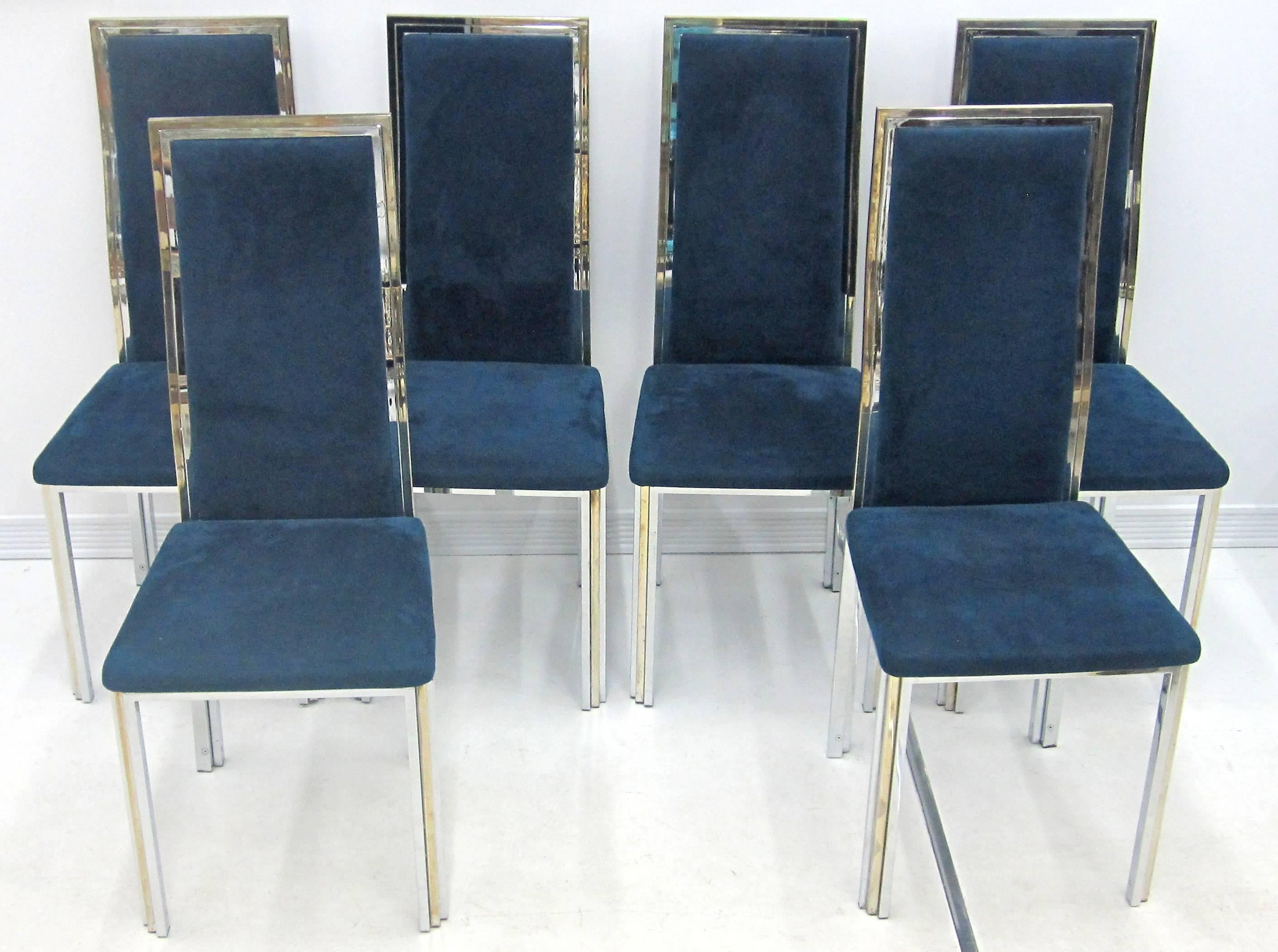 Late 20th Century Six Mid-Century Romeo Rega Dining Chairs