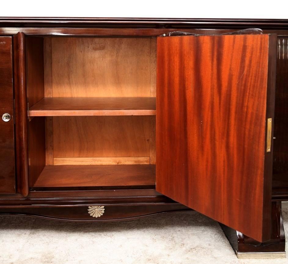 Mid-20th Century French Art Deco Buffet in the Manner of Jules Leleu
