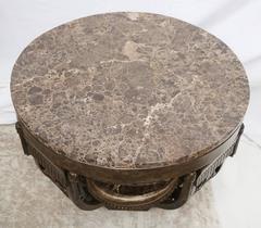 French Art Deco Forged Iron Cocktail Table in the Style of Edgar Brandt