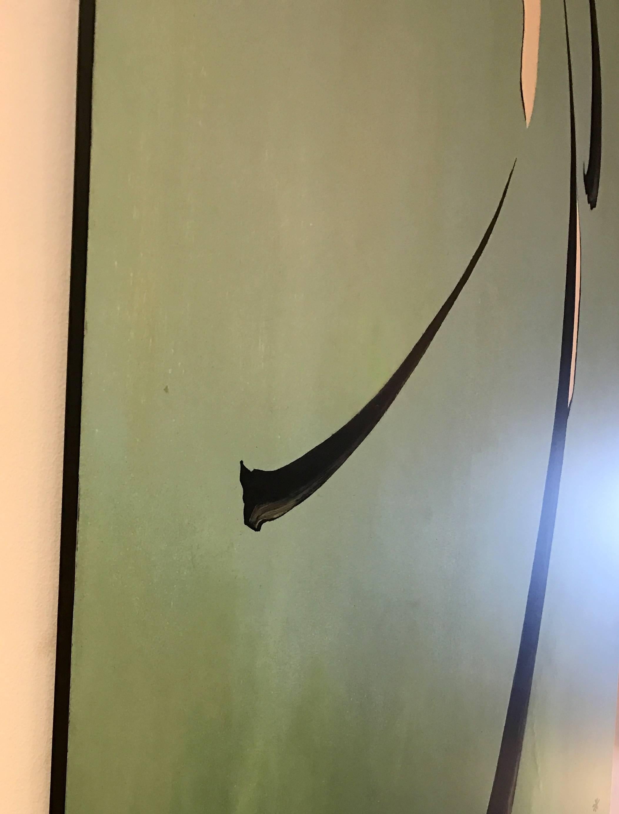 Late 20th Century Fashion Silhouette Painting by René Gruau