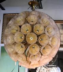Spectacular Murano Glass Floral Sputnik Chandelier