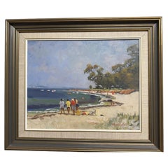 Harold Scott Australian Coastal Beach Landscape Signed Oil Painting