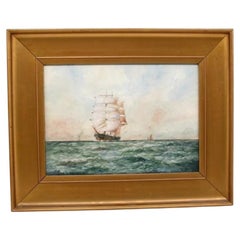 William M. Birchall Original Marine Nautical Maritime Watercolour Oil Painting