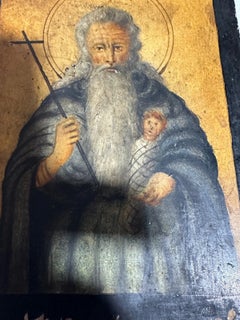 19th Century Christian Orthodox Hand-Painted Religious Devotional Icon