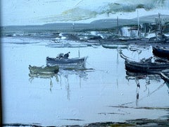 Virgilio Costa Original Seascape Oil Painting, Lagos Harbour, Portugal