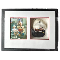 Paul Newman Signed Indianapolis 500 Cap & Photograph Framed Collectors Display