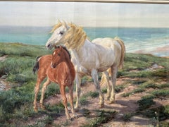 Henry William Banks Davis RA Original Watercolour Painting of Horses