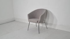 Mid Century Artifort Lande Megan Designer Chair in Grey Bouclé