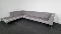 B&B Italia Charles Designer Sectional Sofa in Mid-Grey Wool