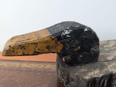 Antique French Hand-Carved Wooden Duck Hunting Decoy with Anchor Weight