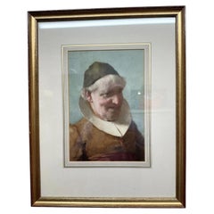 William J. Wainwright Portrait of a Monk, Original Watercolour Painting