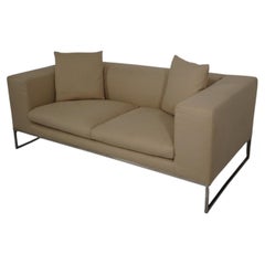 B&B Italia Dadone Sofa by Antonio Citterio in Cream Linen Fabric