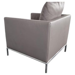 B&B Italia George Armchair by Antonio Citterio in Grey Leather