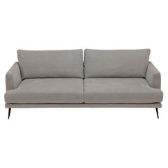 Egoitaliano Sophia Cream Designer Nubuck Leather Two-Seat Sofa