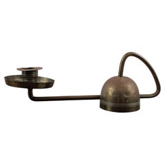 C. Deffner German Jugendstil Brass Cantilever Candlestick, Esslingen, circa 1900