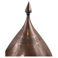 Pair of 19th-Century Azerbaijani Hand-Hammered Copper Sarpush Food Covers