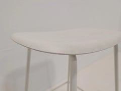 Muuto Fiber Counter Stools by Iskos-Berlin in White Fibre Composite