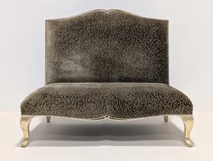 Sillón «Love» de Christopher Guy Belmondo, personalizado con pan de plata y chenilla Le-Lièvre