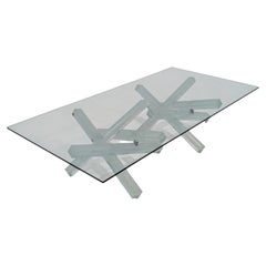 Contemporary Reflex Angelo Mikado Inspired Sculptural Glass Coffee Table