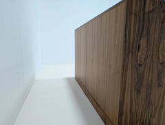 Cine Italia Designs Contemporary Walnut Buffet Cabinet Sideboard Crystal Handles