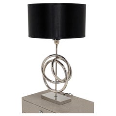 Lampe de table design contemporaine Hazenkamp, argent et noir