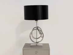Lampe de table design contemporaine Hazenkamp, argent et noir