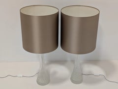 Lampes de table « Porta Romana Stern Large » d'Anthony Stern, en verre avec abat-jours couleur vison