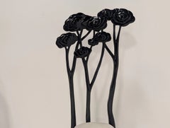 Christopher Guy Le Jardin Camélia Velvet Chair & Black Lacquer Vanity