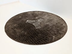 Armani Casa Tutankhamen Designer Circular Silk and Wool Rug by Giorgio Armani