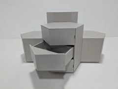 SylvanWorks Modular Hexagonal Cabinet and Seating Unit by Gareth Langdon