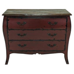Butlers Baroque Style Chest of Drawers in Red and Black