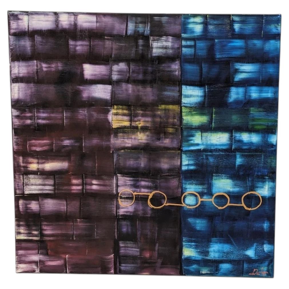 Louise Zantopp Original Abstract Geometric Artwork in Rich Multicolour Tones