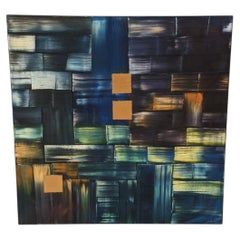 Louise Zantopp Original Abstract Geometric Artwork in Warm Multicolour Tones