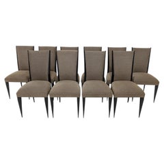Set of Ten Rare GvA Andre Dining Chairs by Galerie Van Den Akker