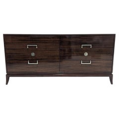 Commode de créateur en acajou d'origine « Tommi Parzinger » à six tiroirs