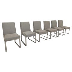 Juego de seis sillas de comedor de diseño contemporáneo «Iris»