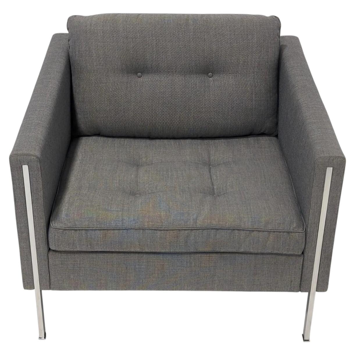 Ligne Roset Contemporary Grey Fabric Armchair French Designer Seating