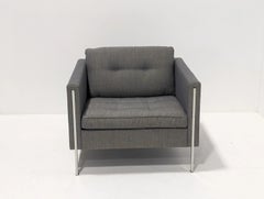 Ligne Roset Contemporary Grey Fabric Armchair French Designer Seating