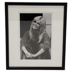 Trowbridge Gallery Brigitte Bardot 1966 Black & White Framed Photography Print