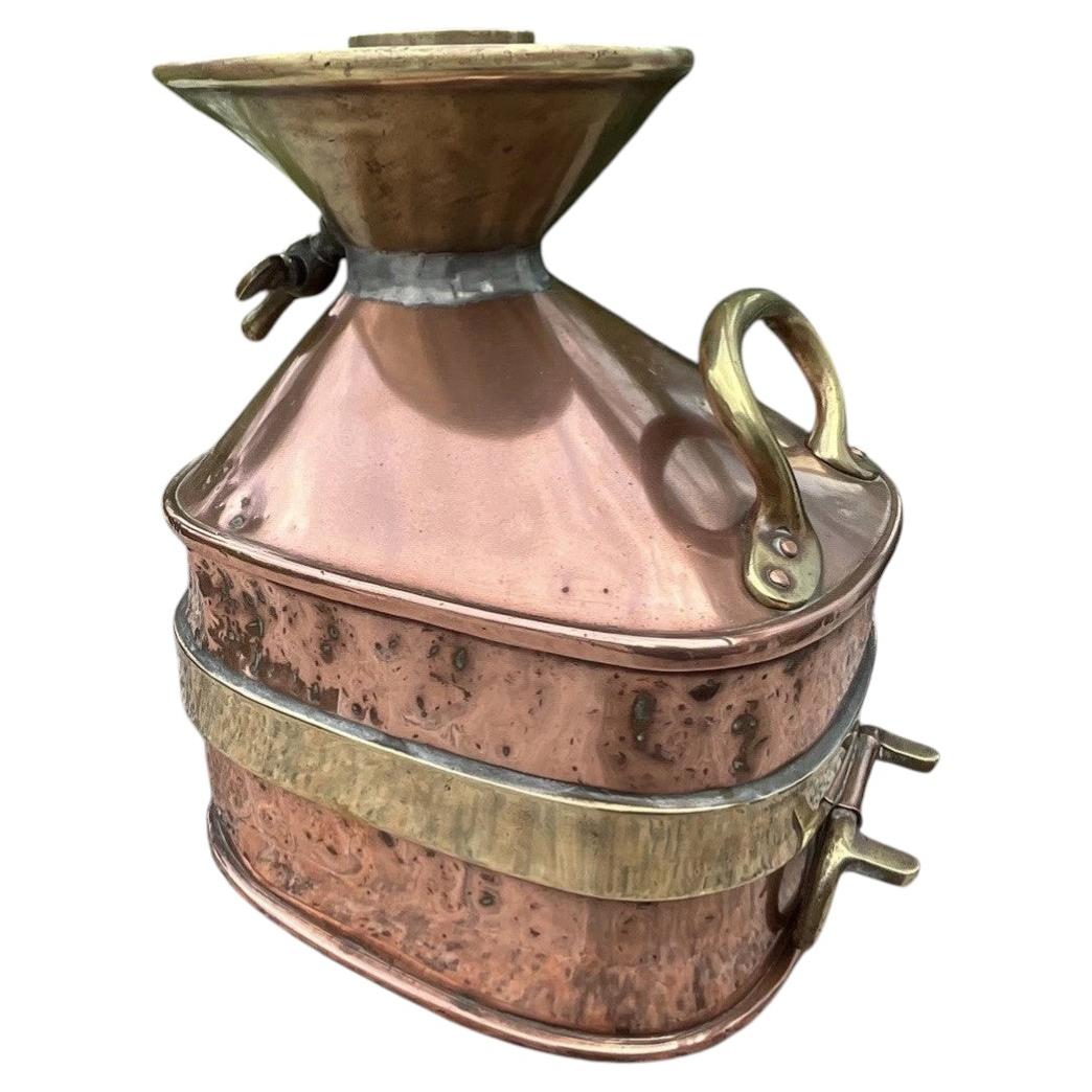Rare Antique Chekpump US Gallon Copper Brass Petrol Oil Measure Automobilia For Sale